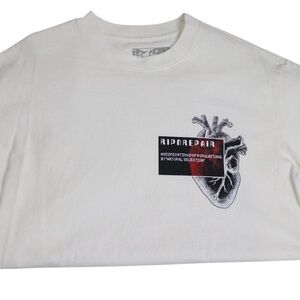 White Rip Repair T-shirt
